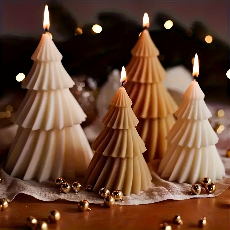 Soap Making Additives - Christmas Tree Scented Candles Silicone Mold