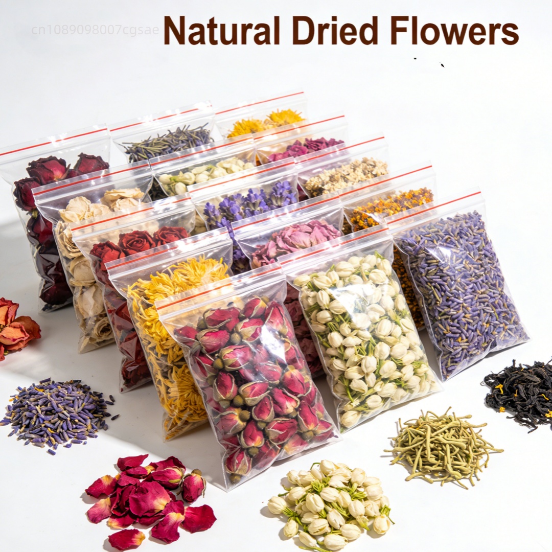 Soap Making Book For Beginners - 30 Bags Natural Dried Flowers for