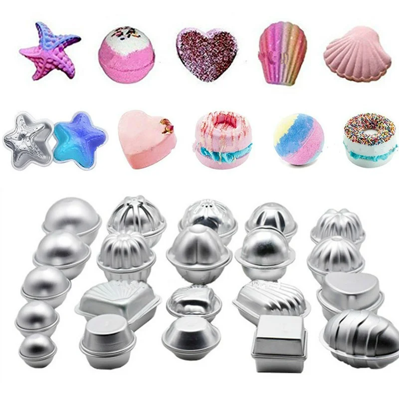 Soap Making Homemade - 1 Pair Bath Bomb Molds Aluminium