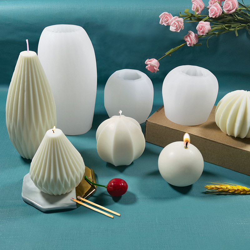 Soap Making Homemade - 3D Silicone Candle Molds Geometric Shape