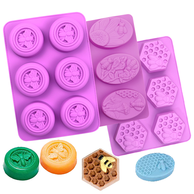Soap Making Activity - Honeycomb Soap Mold 3D Bumble Bee