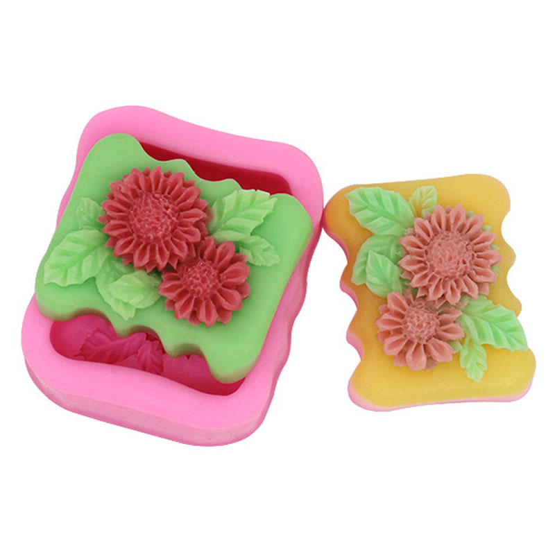 3D Square Flower Silicone Soap - Soap Making Homemade 评论和价格