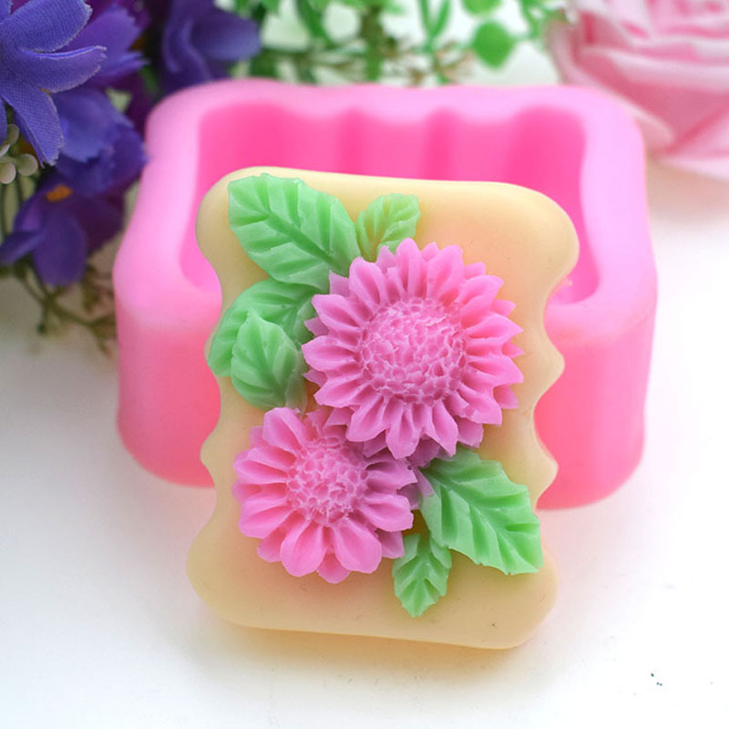 3D Square Flower Silicone Soap - Soap Making Homemade 评论和价格