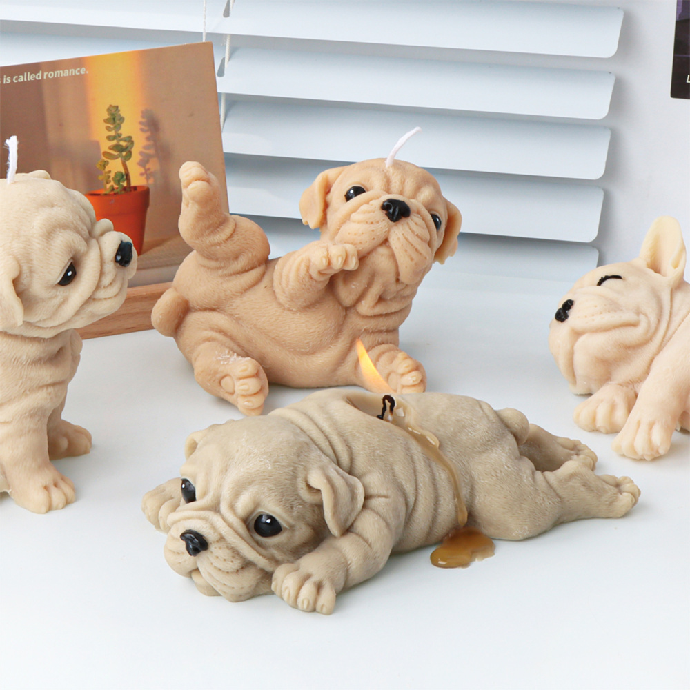 3D Dog Silicone Candle Molds S - Soap Making Additives 评论和价格