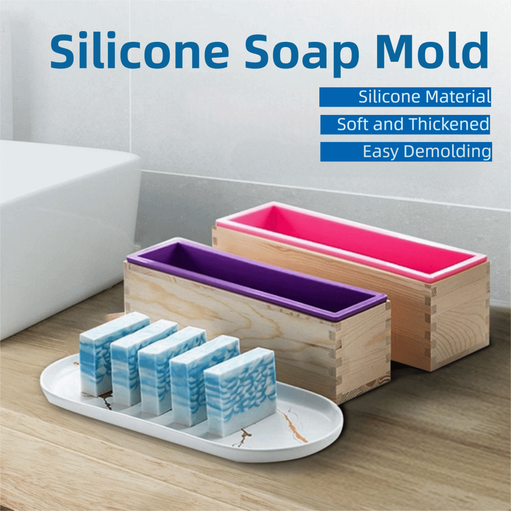 1200ml Silicone Soap Mold Wood - Soap Making Box 评论和价格