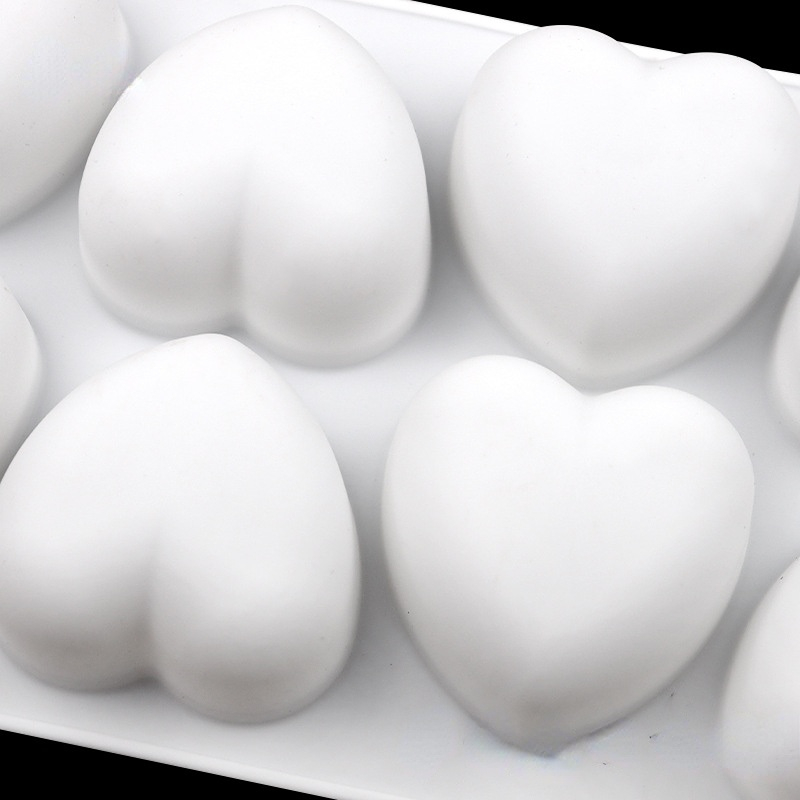 8 Pcs Love Heart Silicone Soap - Soap Making Book For Beginners 评论和价格