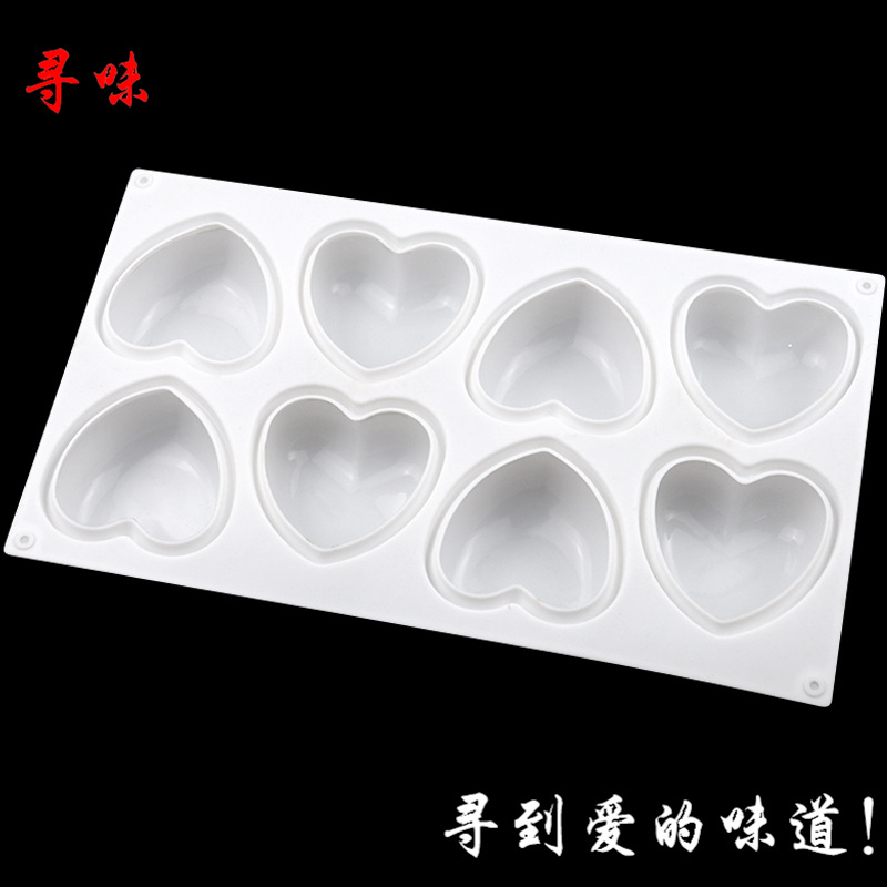8 Pcs Love Heart Silicone Soap - Soap Making Book For Beginners 评论和价格