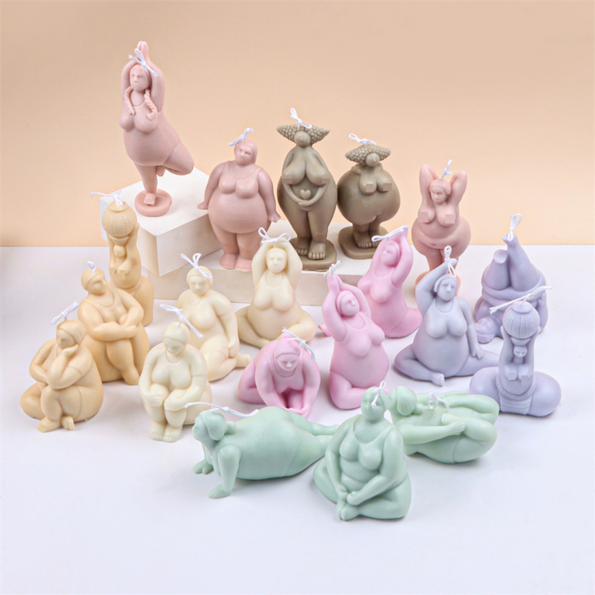3D Lady Body Candle Mold Yoga  - Soap Making Additives 评论和价格