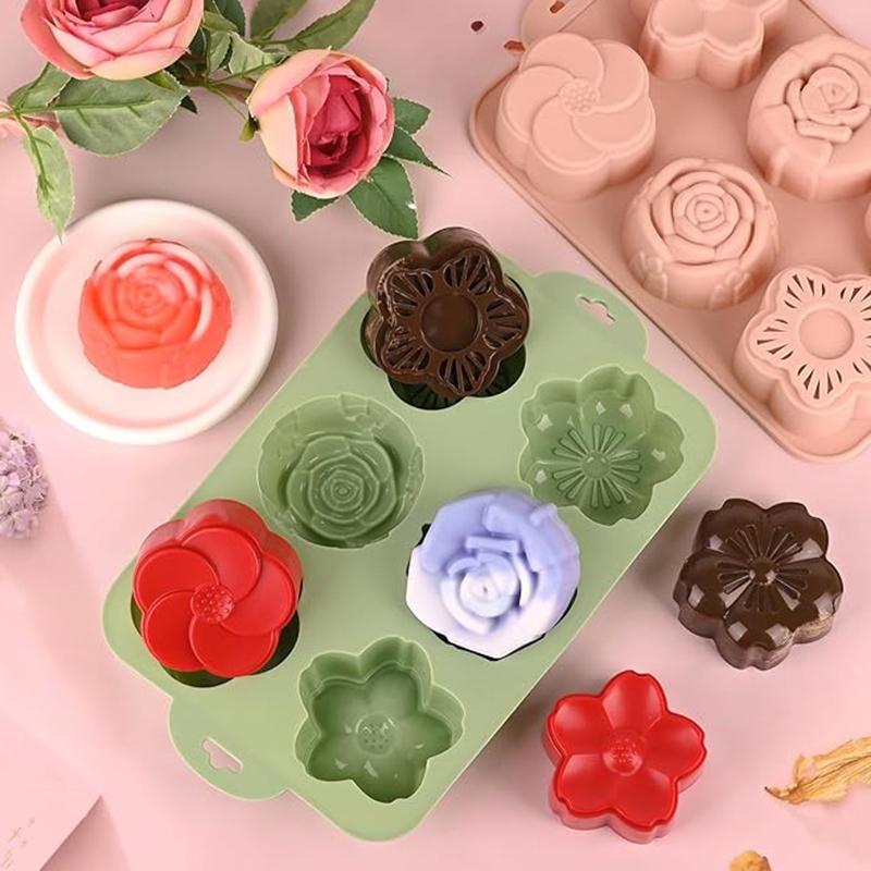 SU Flower Silicone Mold, 6 Cav - Soap Making Homemade 评论和价格