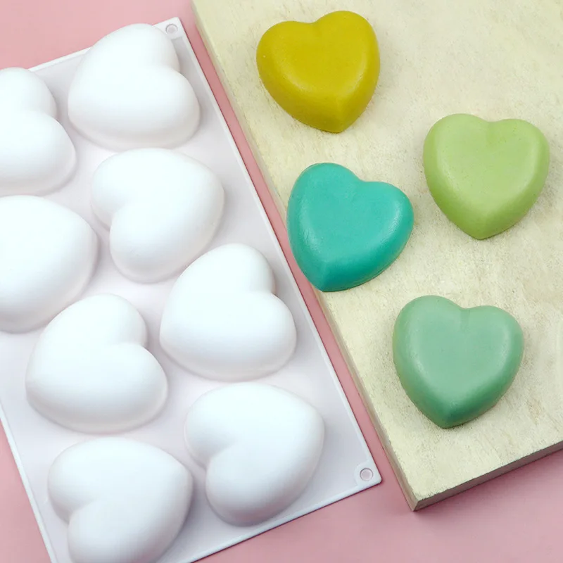 Love Heart Silicone Soap Mold  - Soap Making Guide 评论和价格