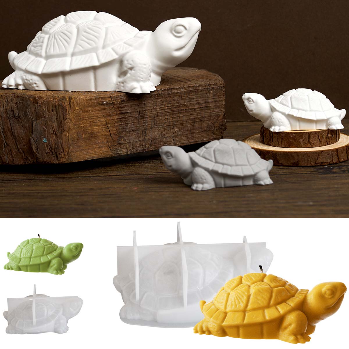3D Turtle Silicone Candle Mold - Soap Making Additives 评论和价格