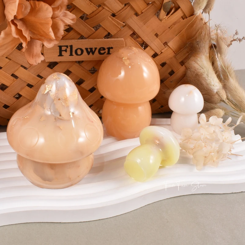 3D Mushroom Candle Silicone Mo - Soap Making Additives 评论和价格