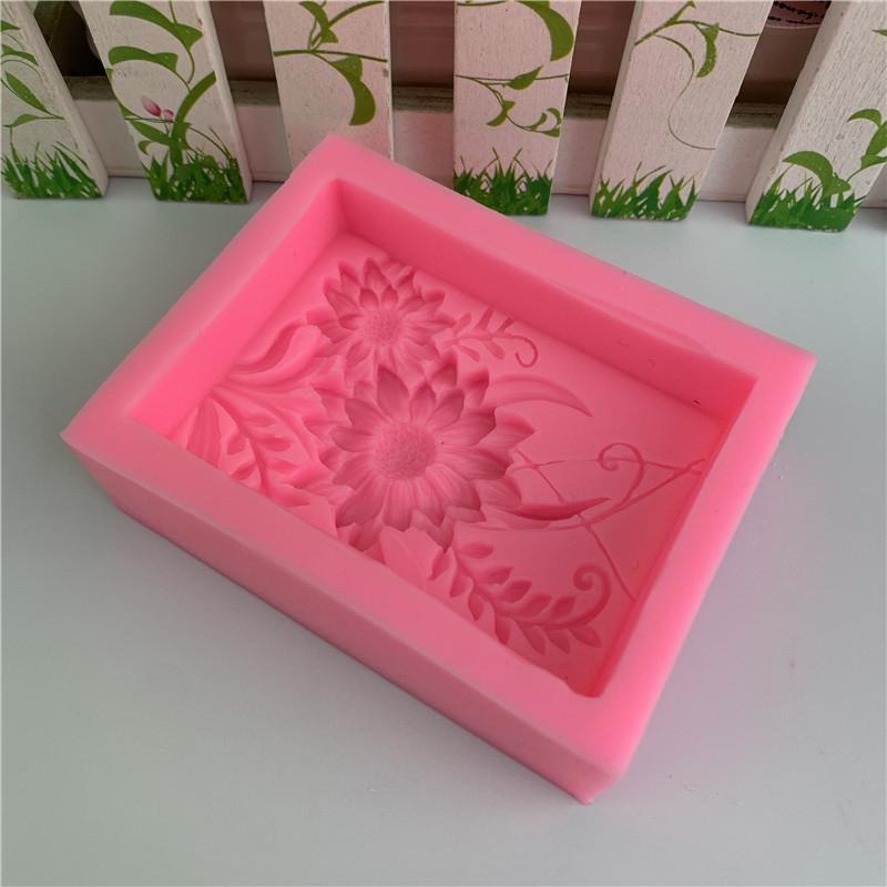 1pc 3D Square Rose Flower Sili - Soap Making Book For Beginners 评论和价格