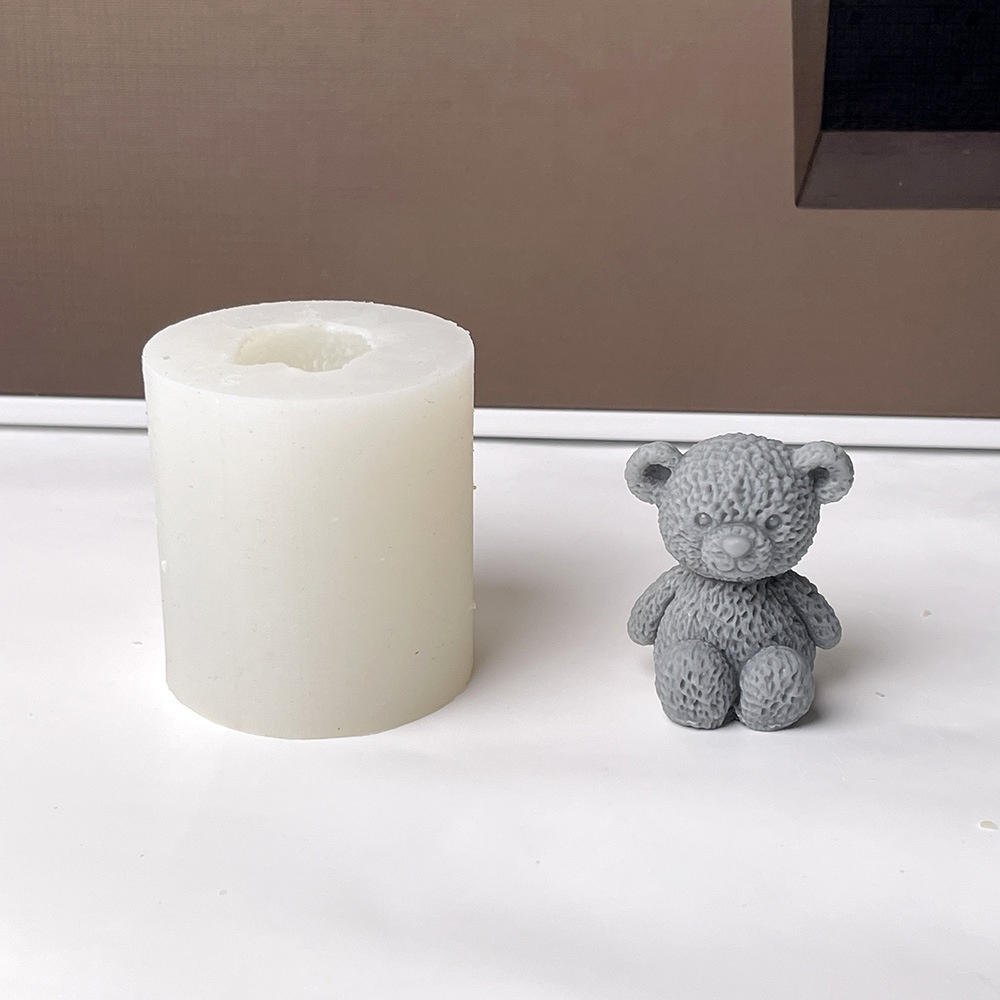 3D Cute Bear Candle Making Mou - Soap Making Additives 评论和价格