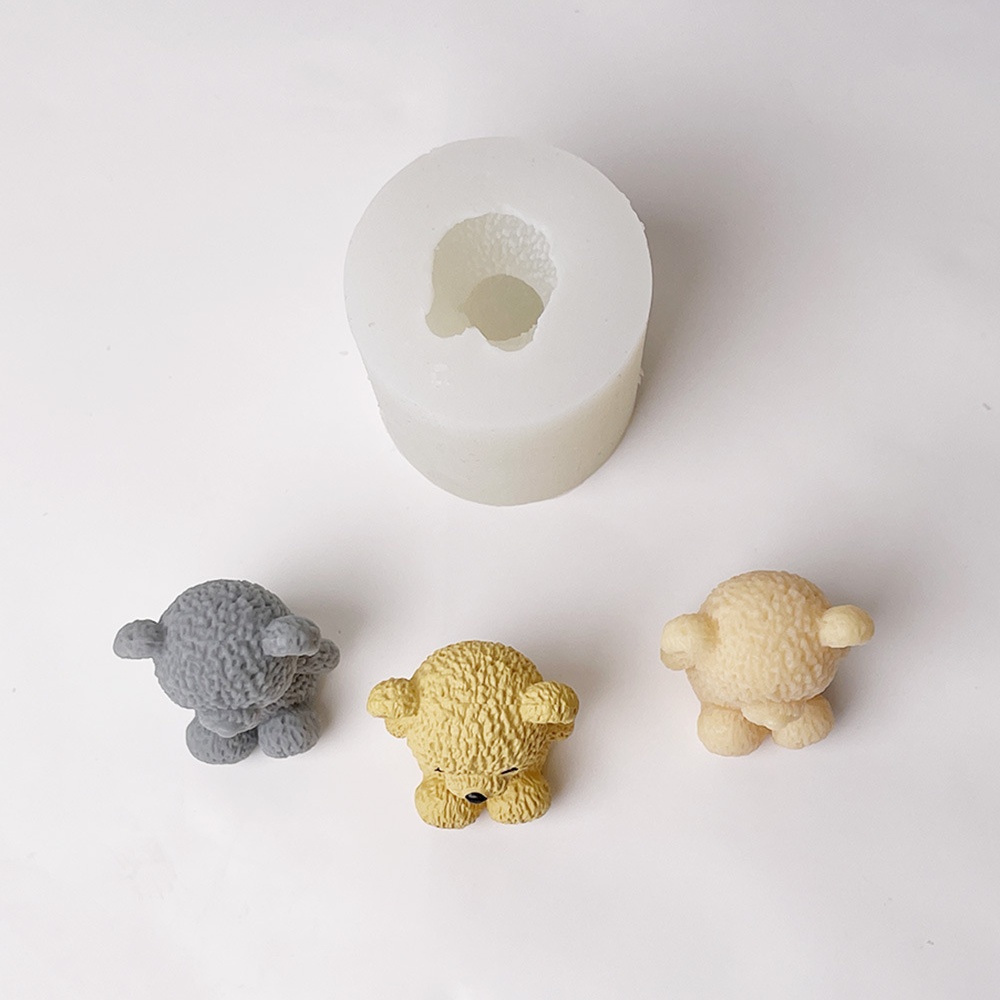 3D Cute Bear Candle Making Mou - Soap Making Additives 评论和价格