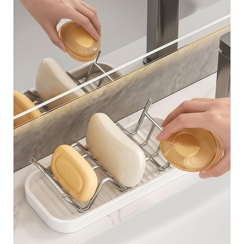 Stainless steel soap rack drai - Soap Making Box 评论和价格