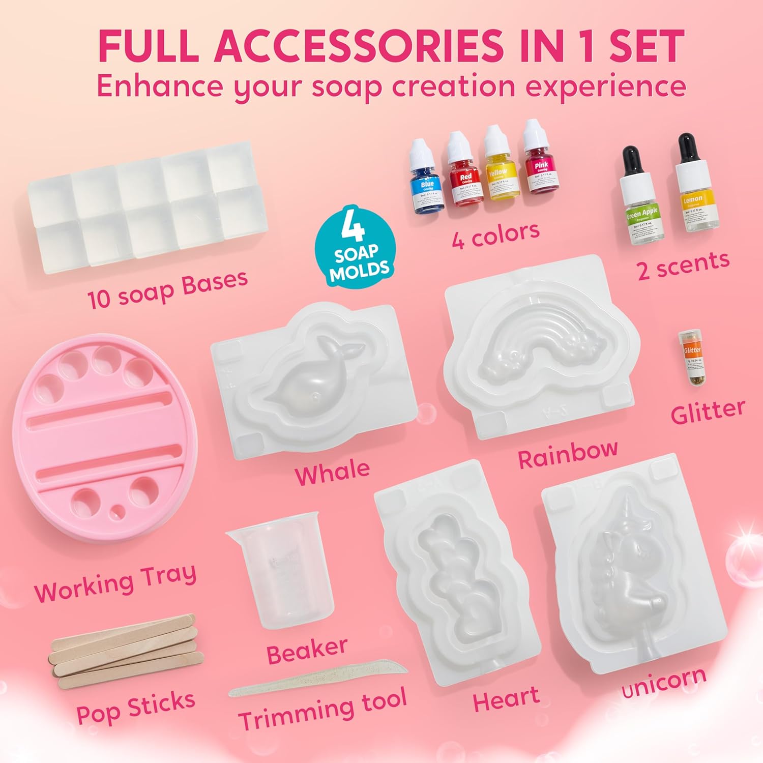 JOYFY Unicorn Soap Making Kit  - Soap Making Book For Beginners 评论和价格