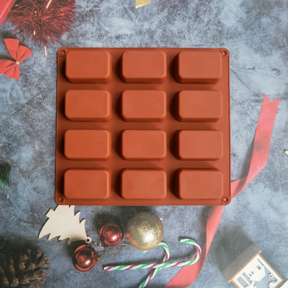 12 Cavity Square Silicone Soap - Soap Making Activity 评论和价格