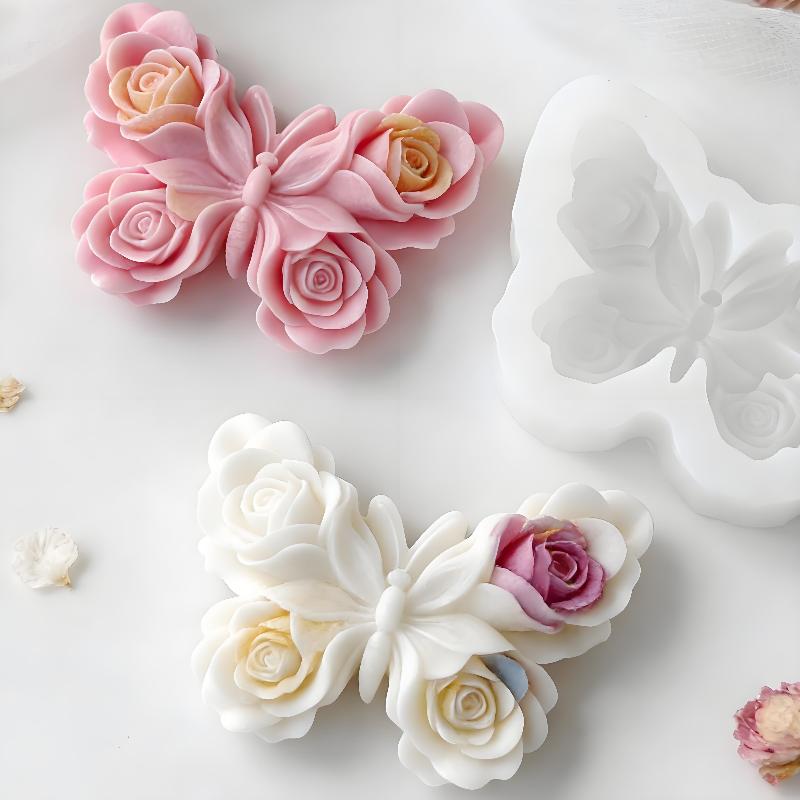 DIY Rose Butterfly Form Silico - Soap Making Utensils 评论和价格