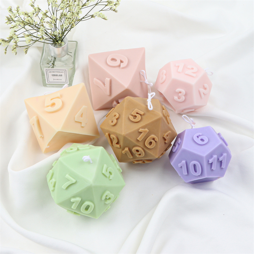 Large Silicone Polyhedral Dice - Soap Making Additives 评论和价格