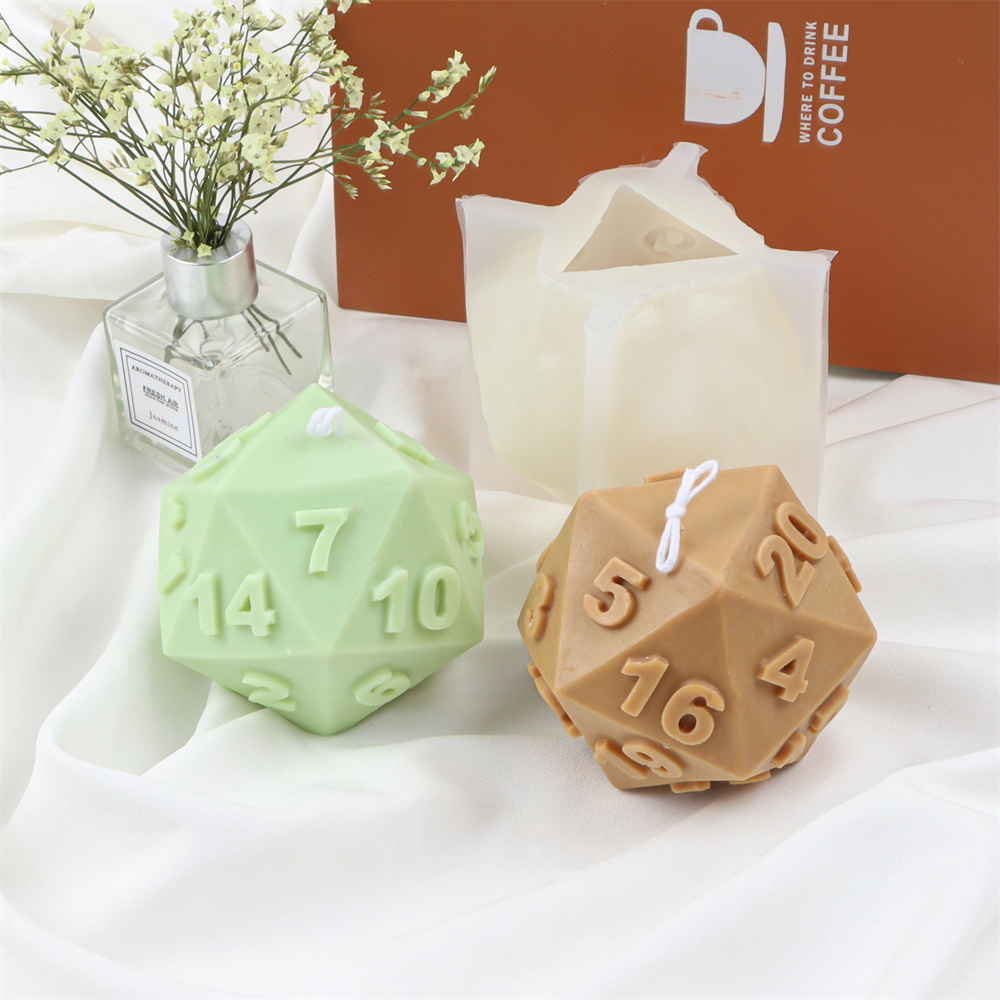 Large Silicone Polyhedral Dice - Soap Making Additives 评论和价格