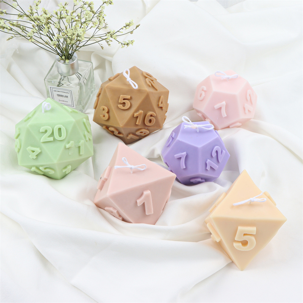 Large Silicone Polyhedral Dice - Soap Making Additives 评论和价格
