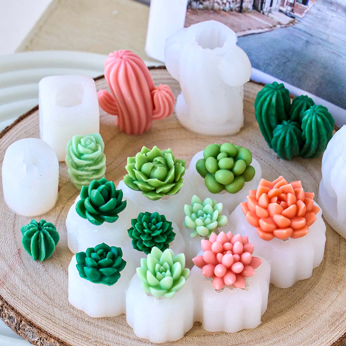 3D Succulent Kit Silicone Cand - Soap Making Book For Beginners 评论和价格
